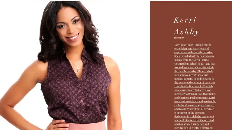 Kerri Ashby, owner of Lash Out Loud